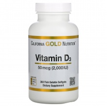  California Gold Nutrition vitamin D3 50  (2000 ) 360 
